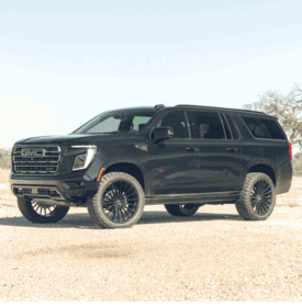 GMC YUKON AT4 VOSSEN HFX-4 6-LUG GLOSS BLACK