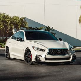 INFINITI Q50S VOSSEN HF-3 DOUBLE TINTED GLOSS BLACK