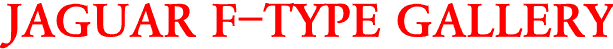 JAGUAR F-TYPE GALLERY