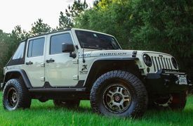 JEEP WRANGLER ASANTI AB809 ENFORCER MATTE BLACK MACHINED W/ TINTED CLEAR
