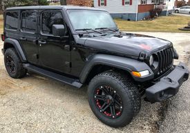 JEEP WRANGLER TUFF T01 FLAT BLACK RED