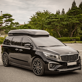 KIA SEDONA VOSSEN HF2 BRUSHED GLOSS BLACK