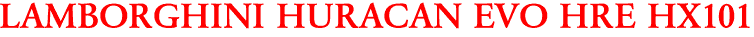 LAMBORGHINI HURACAN EVO HRE HX101