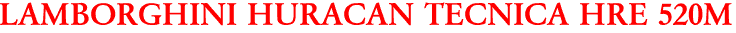 LAMBORGHINI HURACAN TECNICA HRE 520M
