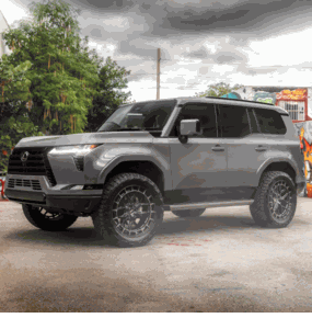 LEXUS GX550 VOSSEN HFX-1 6-LUG TINTED GLOSS BLACK