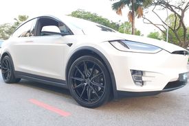 TESLA MODEL X VOSSEN HF-3 DOUBLE TINTED GLOSS BLACK