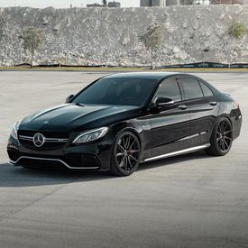 MERCEDES C63 AMG VOSSEN HF-3 DOUBLE TINTED GLOSS BLACK