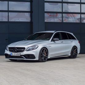 MERCEDES C63 AMG WAGON VOSSEN HF-3 GLOSS GRAPHITE POLISHED