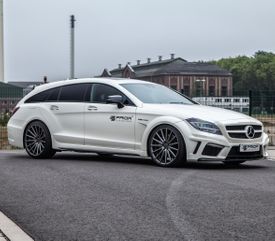 MERCEDES CLS63 AMG SHOOTING BRAKE VOSSEN VFS2 GLOSS GRAPHITE