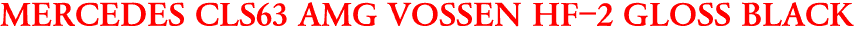 MERCEDES CLS63 AMG VOSSEN HF-2 GLOSS BLACK