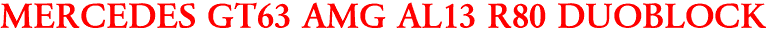 MERCEDES GT63 AMG AL13 R80 DUOBLOCK