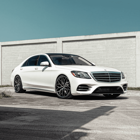 MERCEDES S550 VOSSEN HF2 BRUSHED GLOSS BLACK