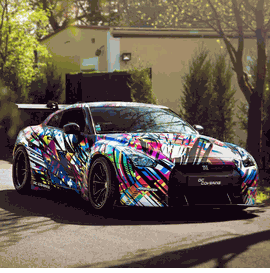 NISSAN GT-R R35 "LIBERTY WALK" HRE S104
