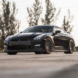 NISSAN GT-R R35 VOSSEN VFS2 GLOSS GRAPHITE