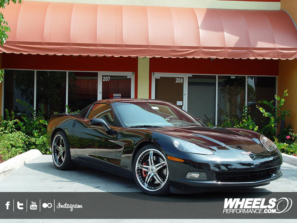 OUR CLIENT'S CHEVROLET CORVETTE C6 WITH 19/20" ASANTI AF-144 WHEELS