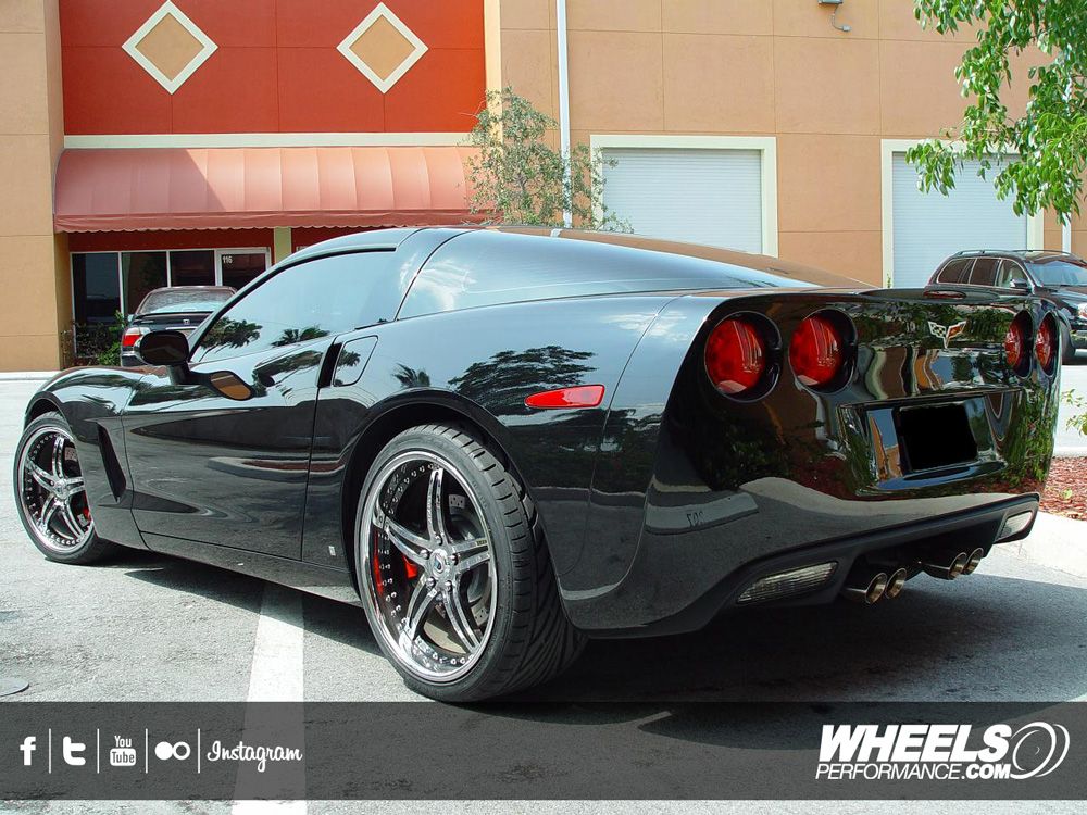 OUR CLIENT'S CHEVROLET CORVETTE C6 WITH 19/20" ASANTI AF-144 WHEELS