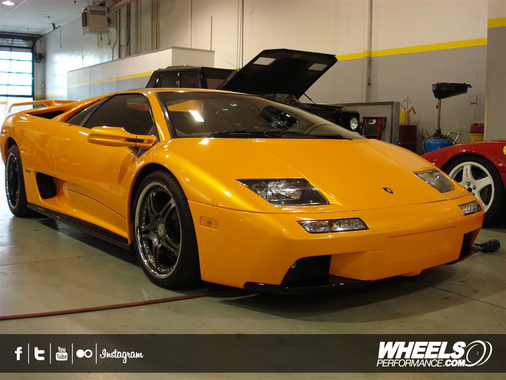 OUR CLIENT'S LAMBORGHINI DIABLO 6.0 WITH 18" HRE 547R WHEELS 
