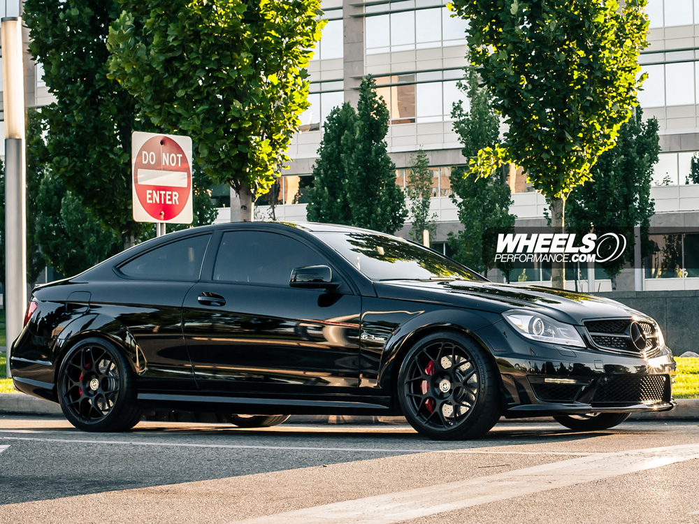 OUR CLIENT'S MERCEDES C63 AMG WITH 19" HRE P40S WHEELS