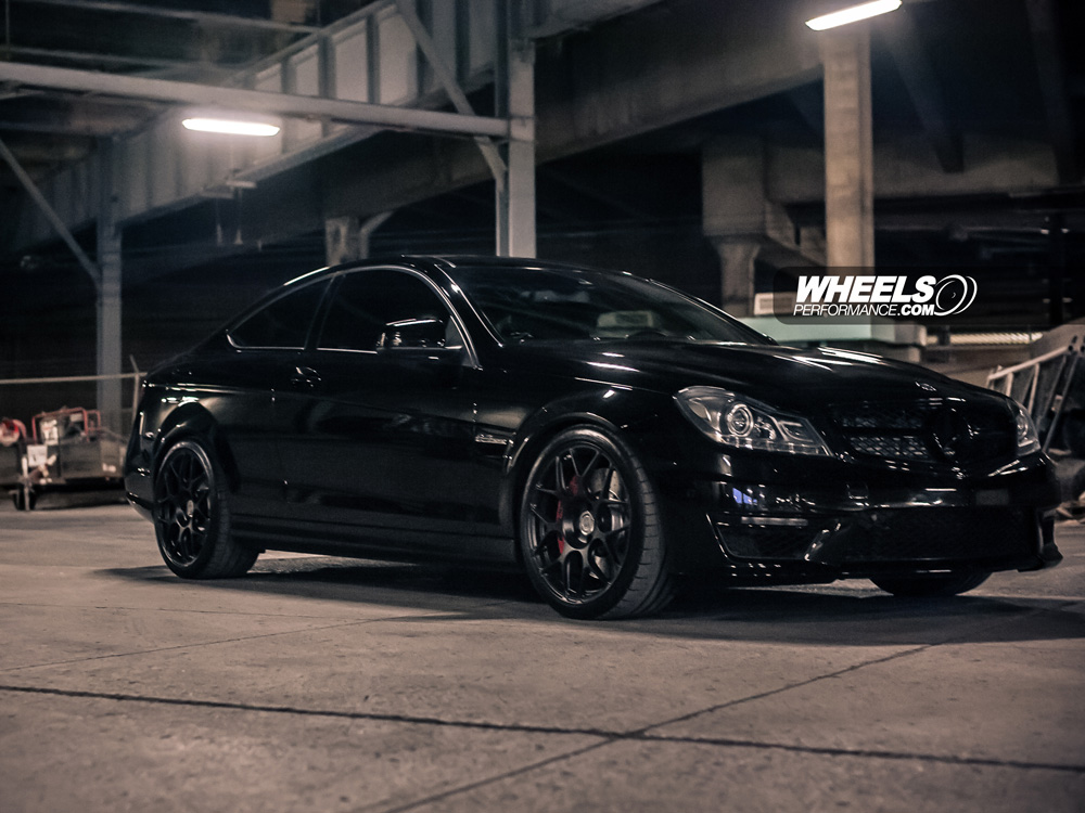 OUR CLIENT'S MERCEDES C63 AMG WITH 19" HRE P40S WHEELS