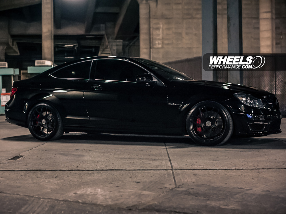 OUR CLIENT'S MERCEDES C63 AMG WITH 19" HRE P40S WHEELS