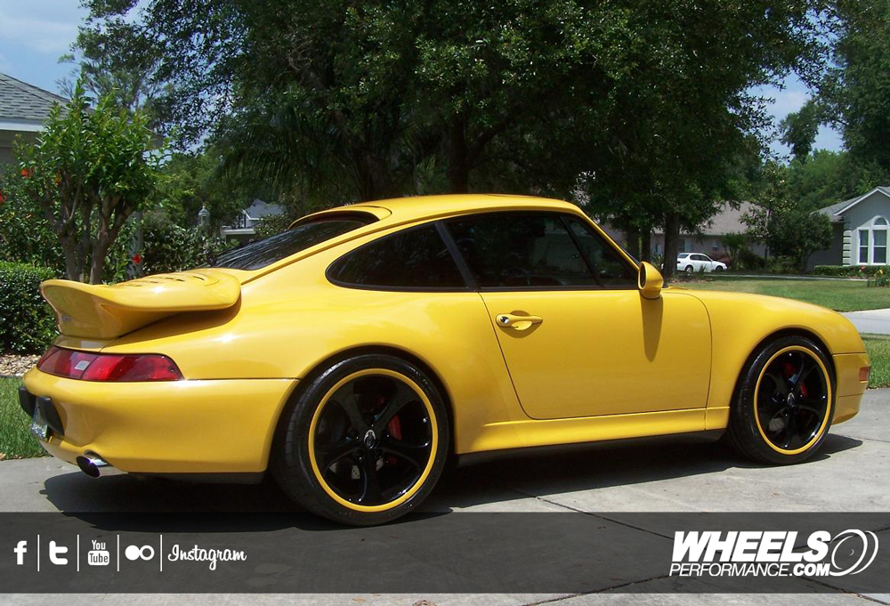 OUR CLIENT'S PORSCHE 993 TURBO WITH 19" TECHART FORMULA GTS WHEELS.