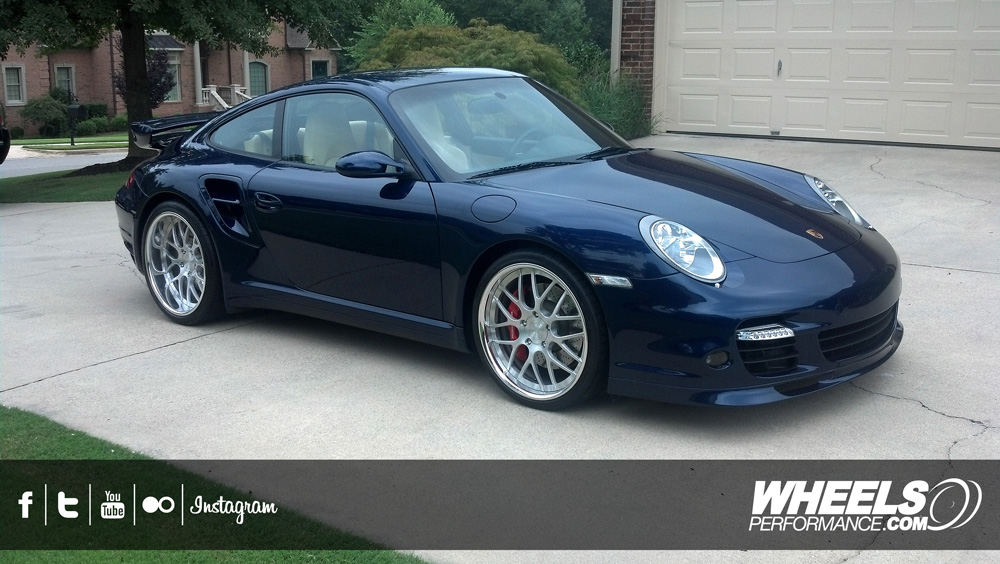 OUR CLIENT'S PORSCHE 997 TURBO WITH 20" 360 FORGED MESH 8 WHEELS