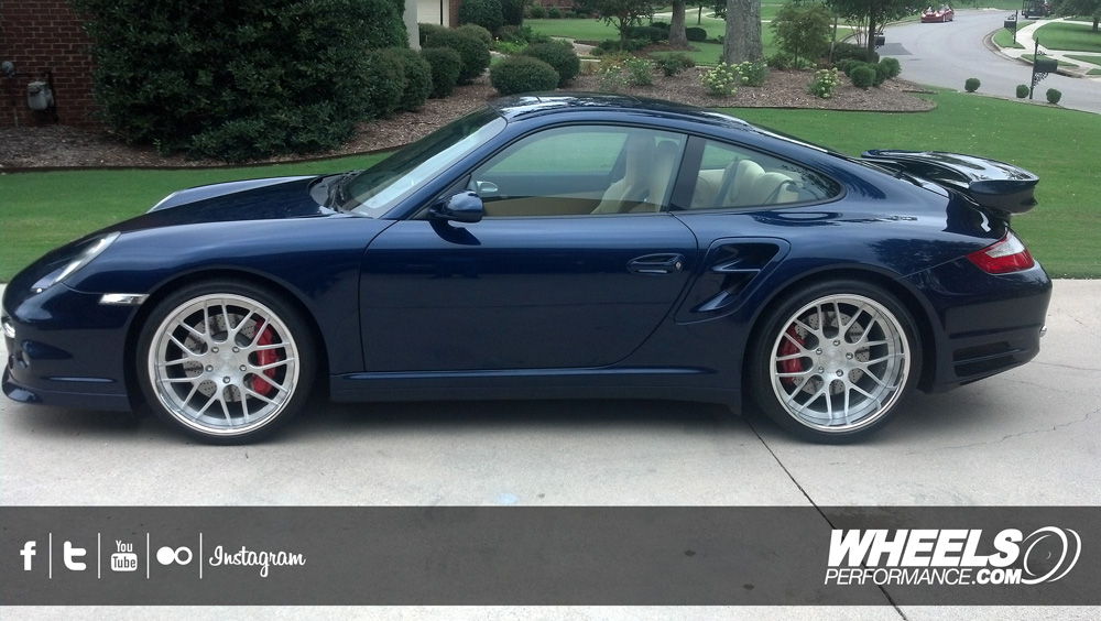 OUR CLIENT'S PORSCHE 997 TURBO WITH 20" 360 FORGED MESH 8 WHEELS