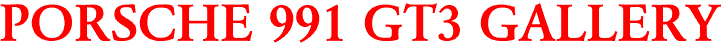 PORSCHE 991 GT3 GALLERY
