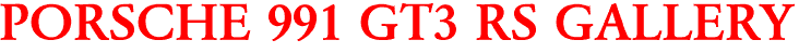 PORSCHE 991 GT3 RS GALLERY