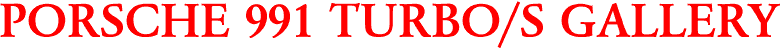 PORSCHE 991 TURBO/S GALLERY