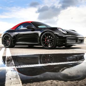 PORSCHE 992 CABRIO VOSSEN HF-3 SATIN BLACK