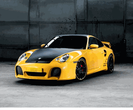 PORSCHE 996 TURBO TECHART FORMULA III BLACK  
