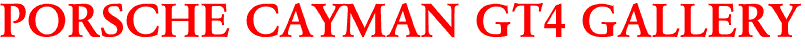 PORSCHE CAYMAN GT4 GALLERY