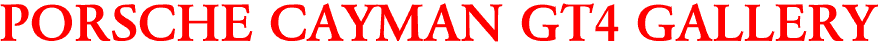 PORSCHE CAYMAN GT4 GALLERY