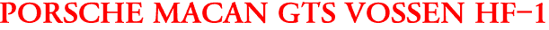 PORSCHE MACAN GTS VOSSEN HF-1