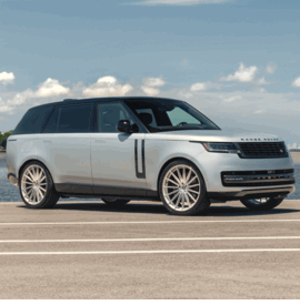 RANGE ROVER VOSSEN HFX-4 5-LUG SILVER POLISHED