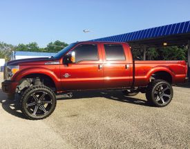 FORD F250 TUFF T12 SATIN BLACK MILLED