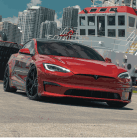TESLA MODEL S VOSSEN HF-5 GLOSS BLACK