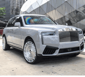 ROLLS ROYCE CULLINAN SERIES II VOSSEN HF-9 SILVER BRUSHED