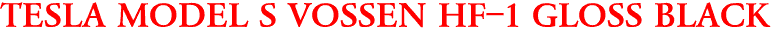 TESLA MODEL S VOSSEN HF-1 GLOSS BLACK