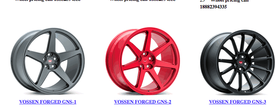 VOSSEN FORGED DISCONTINUED WHEELS