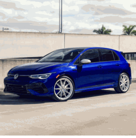 VW GOLF R VOSSEN HFX-2 SILVER POLISHED
