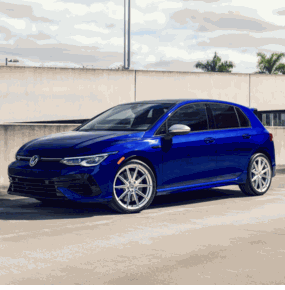 VW GOLF R VOSSEN HFX-2 SILVER POLISHED