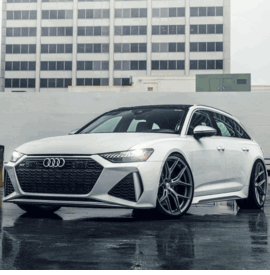 AUDI RS6 VOSSEN HF-5 SATIN SILVER