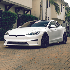 TESLA MODEL S PLAID VOSSEN H-F2 SATIN BLACK