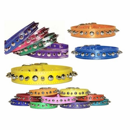 3/4 inch Leather Spike And Stud Dog Collars