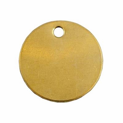 Blank Round Brass Name Plates