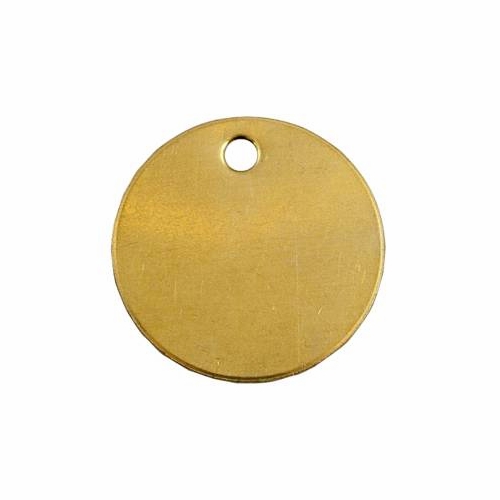 Blank Round Brass Name Plates