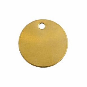 Blank Round Brass Name Plates