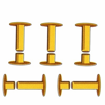 Brass 2-Piece Rivets 5/16"  (1000 Pack)